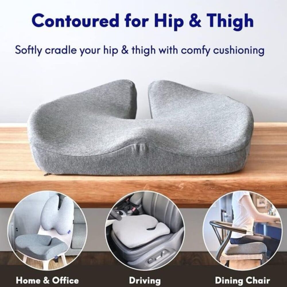 CUSHION LAB Seat Cushion for Long Sitting Hours on Office/Home Chair, Car, or Wh - Picture 3 of 7